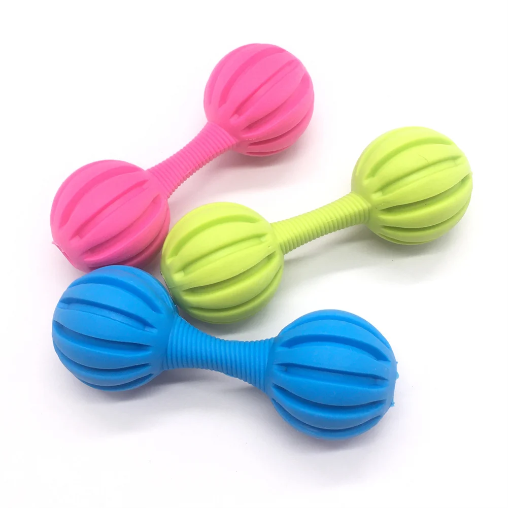 

Rubber Toys Dog Chew Cleaning Teeth Ring The Bell Vocalize Toy Puppy Molar Bite Resistant Training Playing Toys Pet Supplies