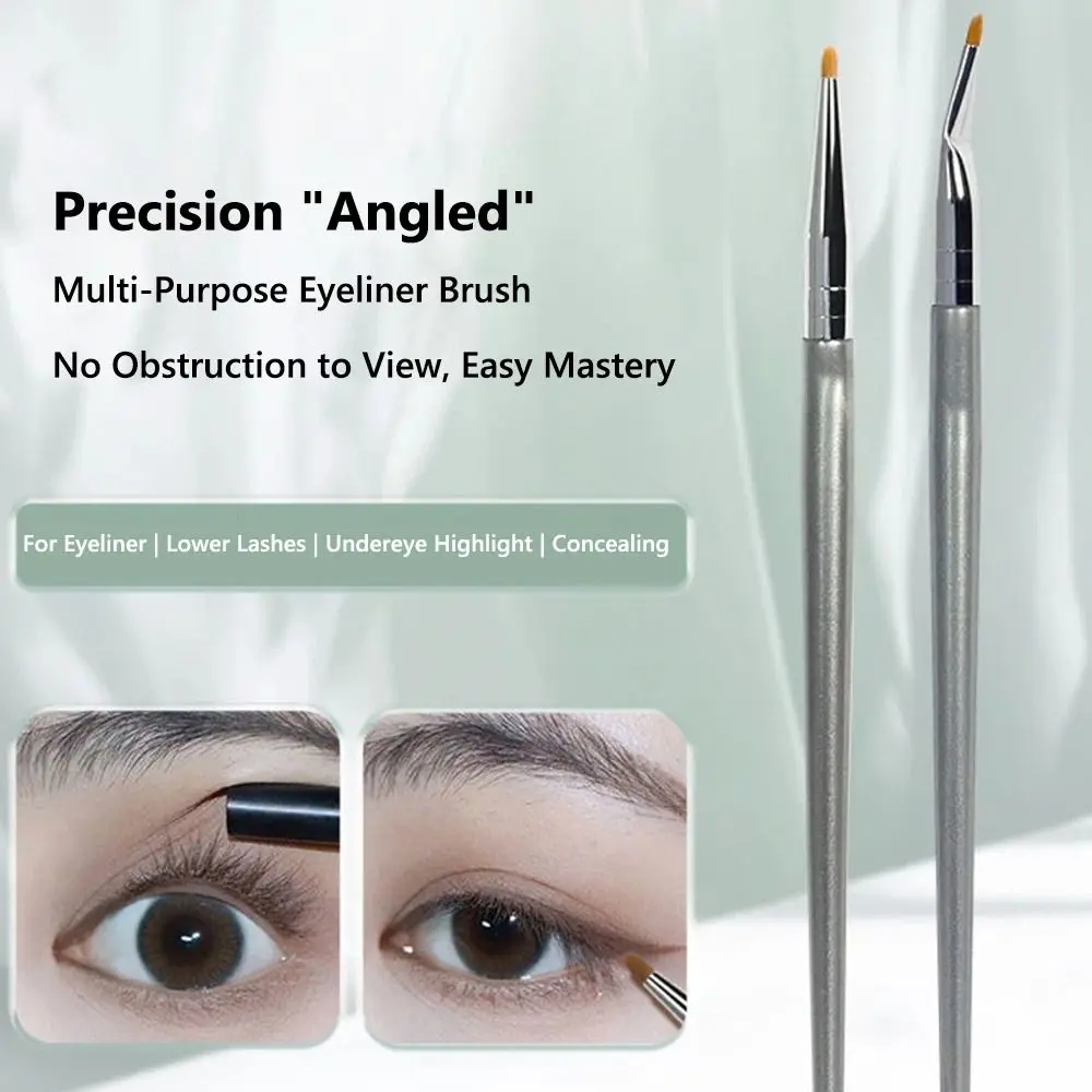 Precise Application Bent Liner Makeup Brushes Angled Design Cosmetic Brush Eye Brow Tool Makeup Tool Angled Eyeliner Brush