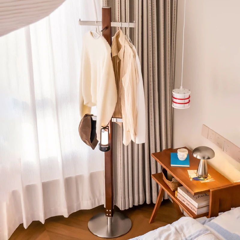 

Entrance wooden Bedroom Coat Rack With Wheels Modern Hall Furniture Coat Rack Nordic Standing Porte Manteaux Furniture Home
