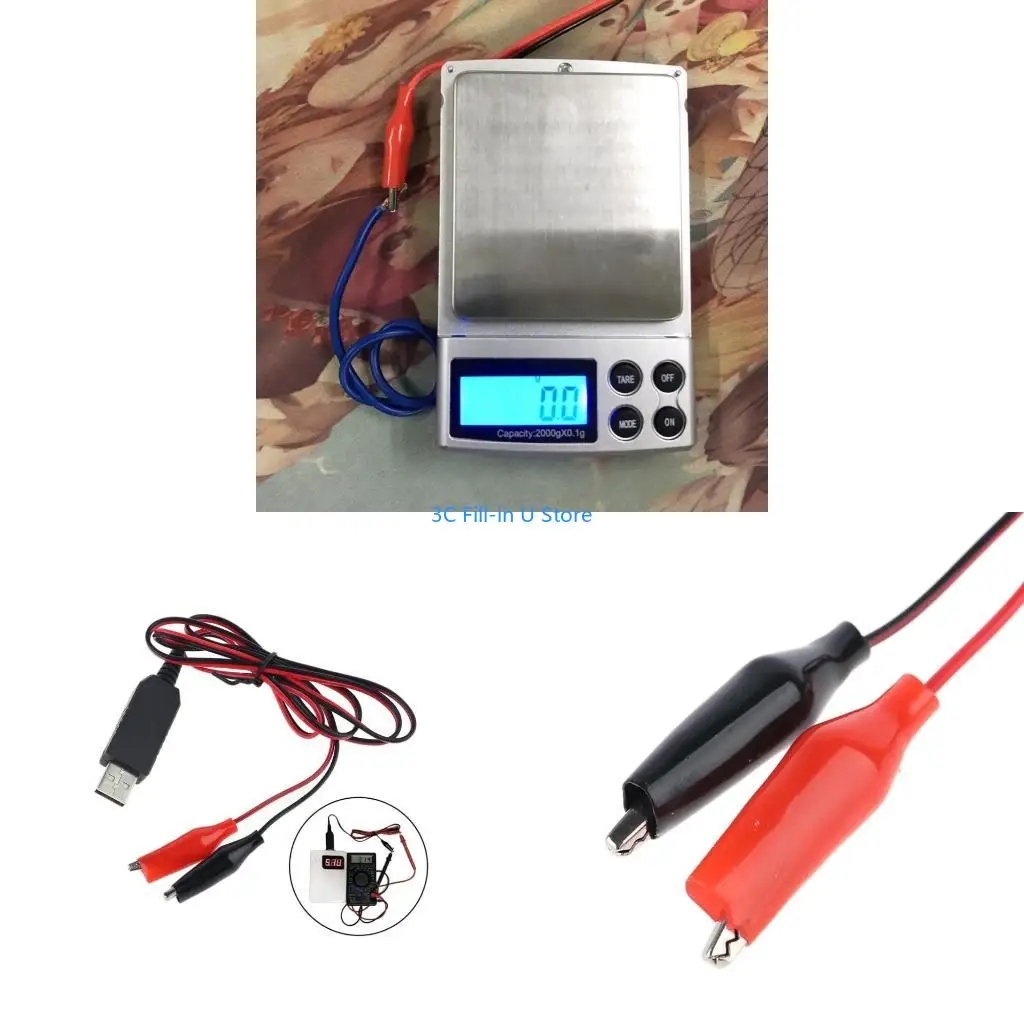 G8TA Replace LR6/LR3/C/D Battery Eliminators Type C USB 5V to 3V Step-Down Converter Cable for Remote Control Toy LED Light