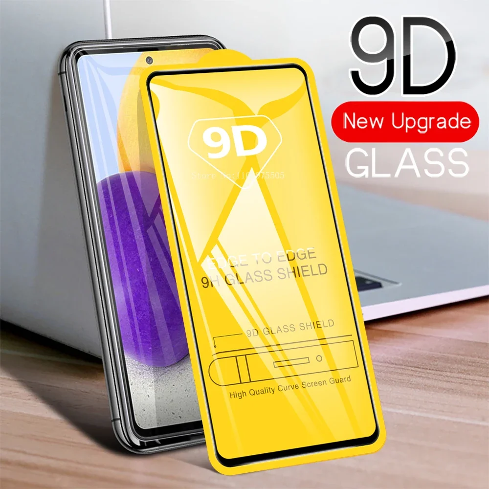 9D Tempered Glass for Samsung Galaxy A15 A55 A72 A32 A53 A54 A52S A33 A34 A14 5G Screen Protectors for Samsung A52 A53 A54 Glass