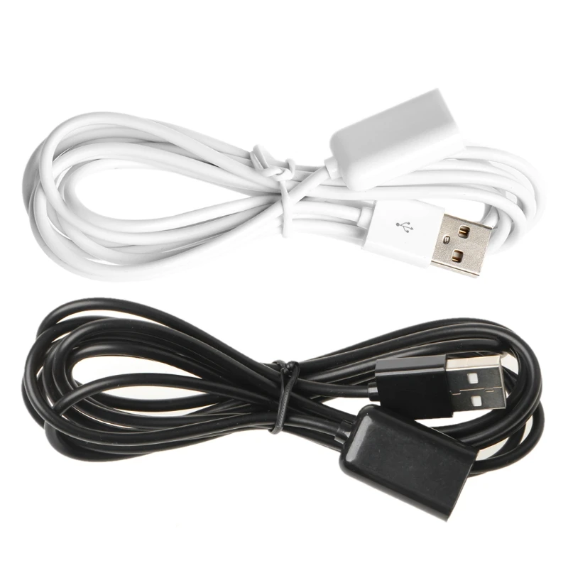 Q1W2 Kabel USB 2.0 męski na żeński Kabel zasilania/danych o długości 2 m do urządzeń zasilanych przez USB