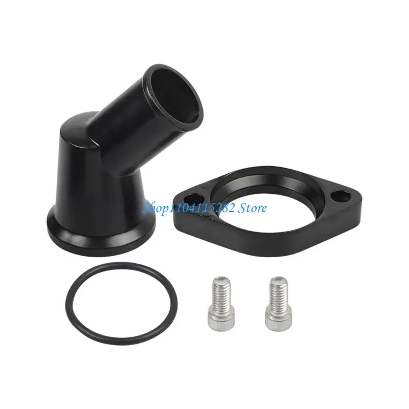 

Rotatable Polished Thermostat Housing Aluminum Construction Reduced Weight Improved Engine Cooling