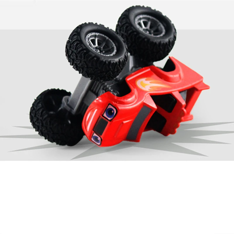 4Pcs Lot Monsters Machines Alloy Car Toys Russian Classic Blaze Model Vehicles Truck Cartoon Figure Game for Kids Birthday Gifts