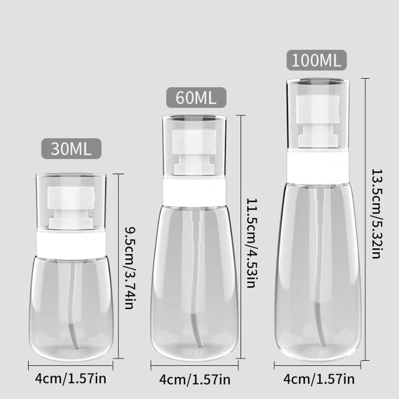 Frasco de Hidratação Facial, Frasco de Viagem, Ultra Fino, Hidratante, Cosmético, Perfumes, Rega, 30ml, 60ml, 100ml