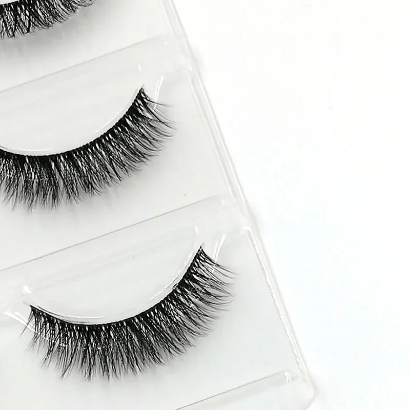 3Pairs/set 3D Layering Simulation Multi-layer False Eyelashes Natural Thick False Eyelashes Eye Makeup Tools