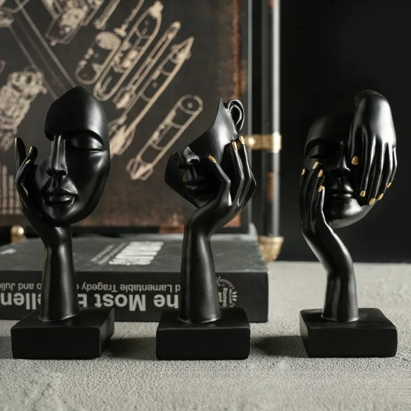 

Nordic Crafts Decorations, Simple Abstract Character Sculptures, Office Living Room Sculptures, Art Decorations