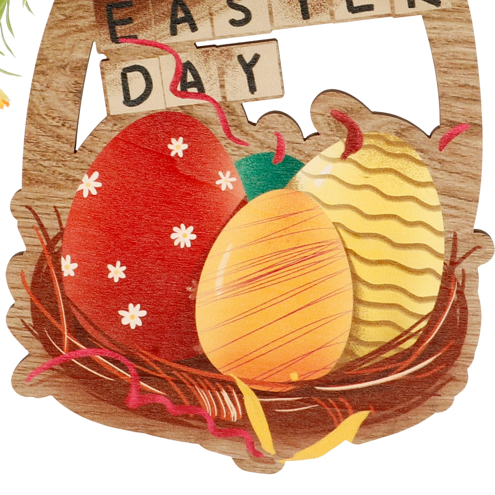 

Cartoon Rabbit Decoration Easter Hanging Sign Wood Pendant For Door Wall Party Festival Home Decor Porch Plaque