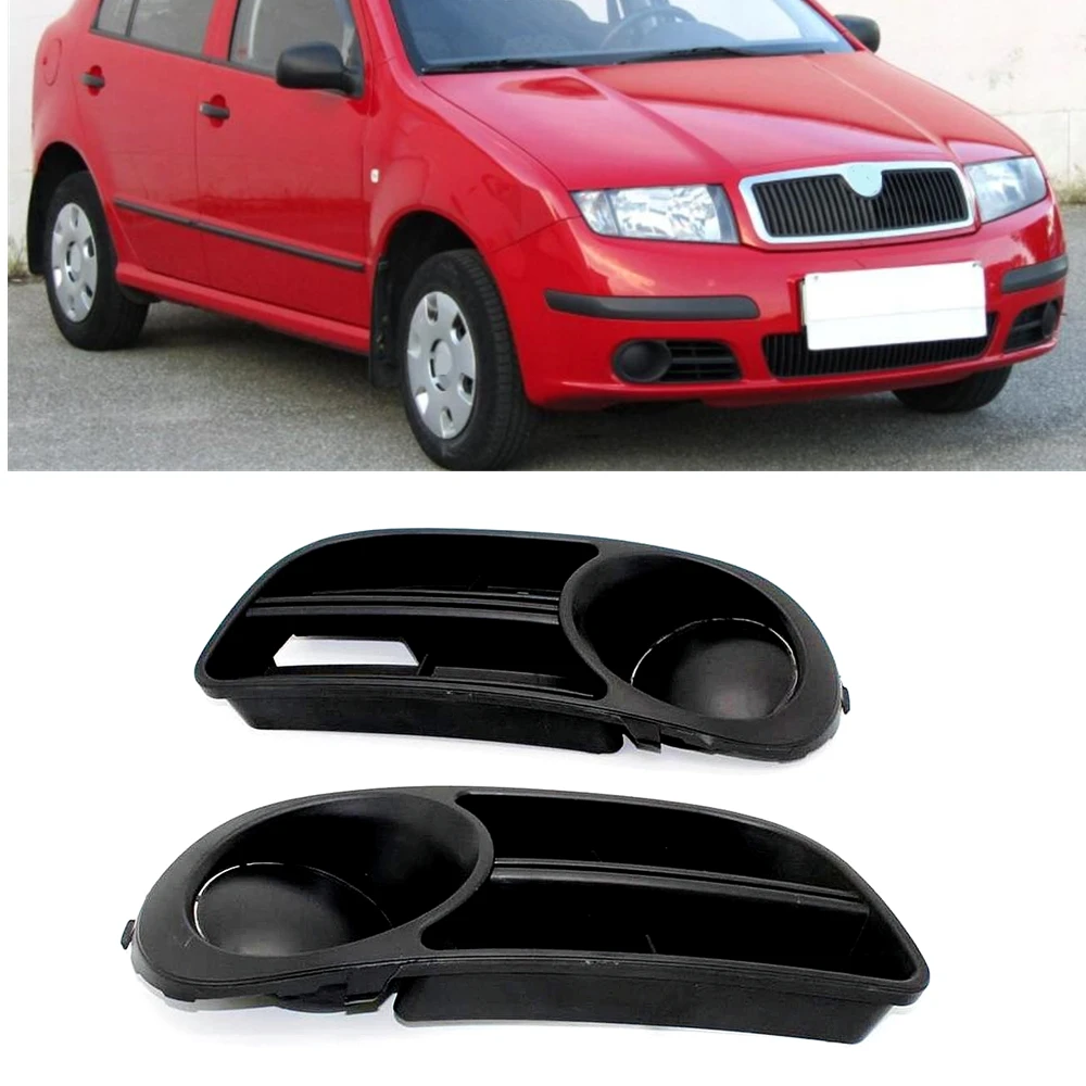 For Skoda Fabia MK1 Facelift 2005 2006 2007 2008 Car-Styling Fog Light Fog Lamp Grille Cover Without Fog Lamp Hole