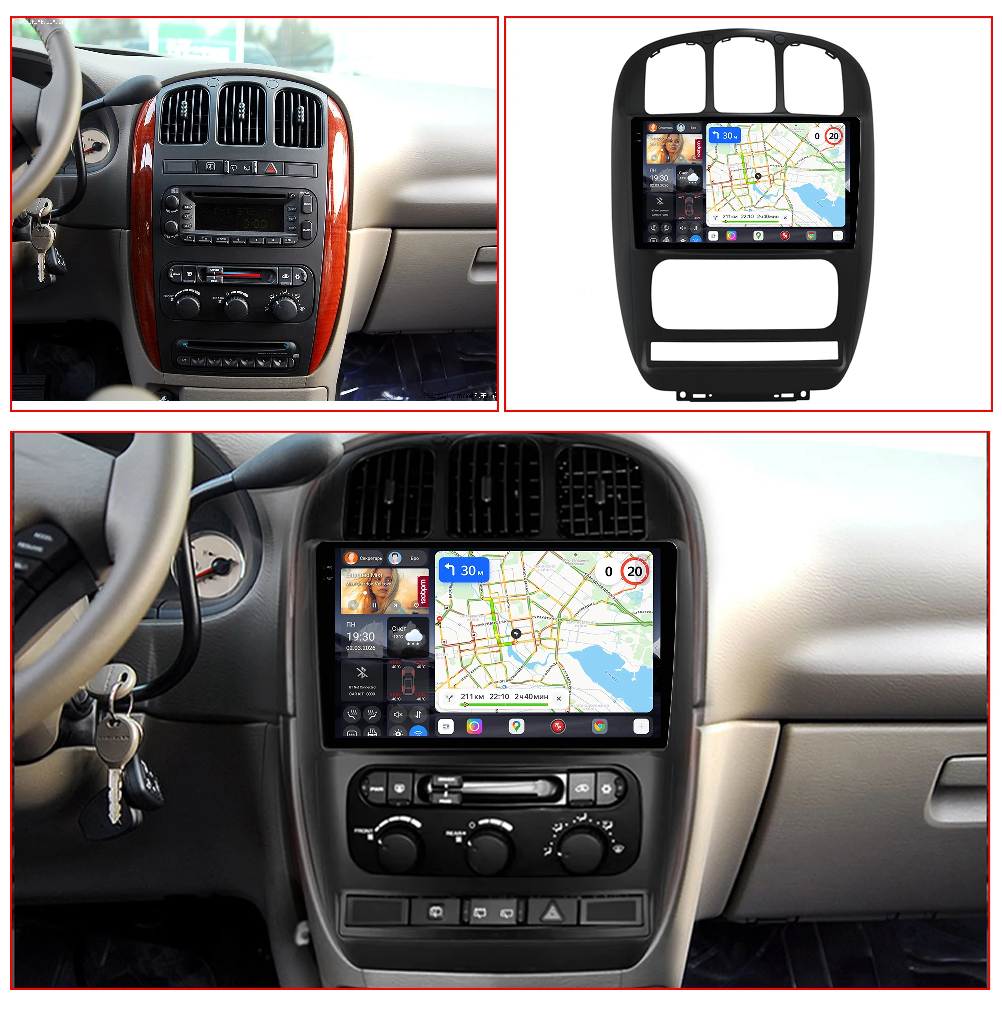 Redpower Katana 120W X 6CH Android Car Radio Player Screen for CHRYSLER GRAND VOYAGER 2006-2012 CarPlay Bluetooth Hi-Fi