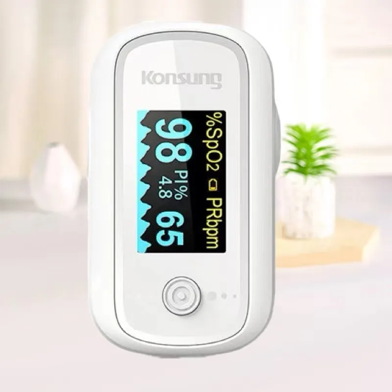 

Finger clip blood oxygen monitor, heart rate and pulse oximeter, accurately measuring blood oxygen saturation,