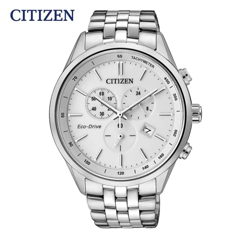 

Citizen Watch for Men Quartz Light Kinetic Energy Stainless Steel Pendulum Steel Strap Luxury Fashion Date Business Men's Watch