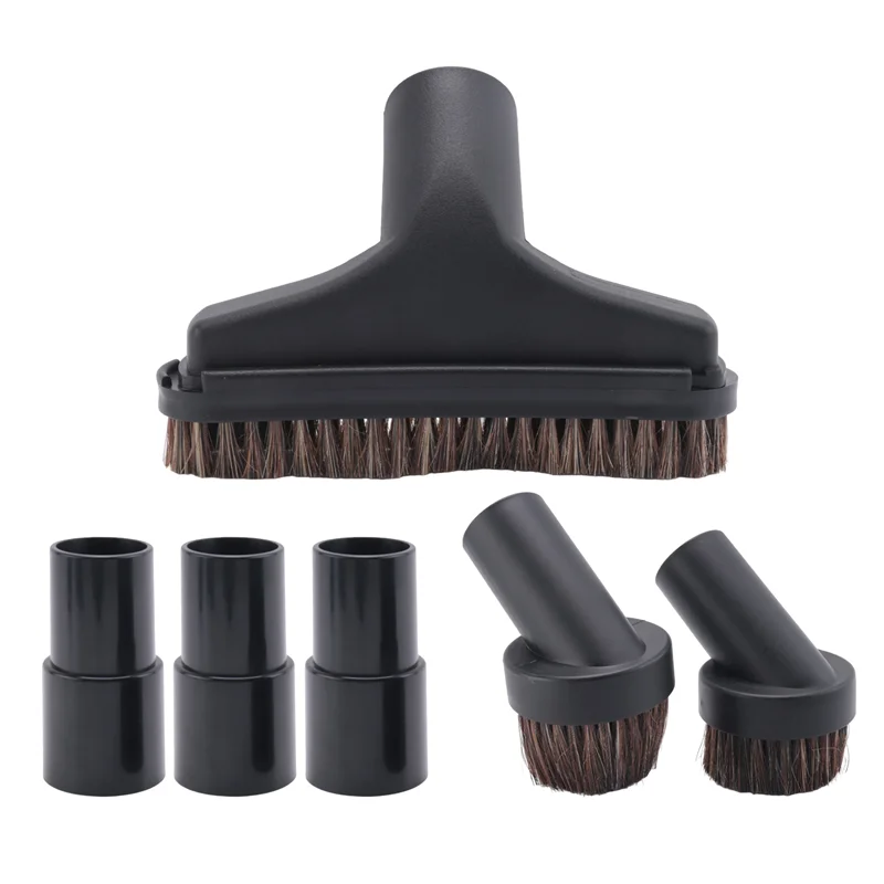 

A35R 6 Pieces 25MM And 36MM Vacuum Brush Round Brush, 5.9 Inch Vacuum Floor Brush 1.25 Cleaner Vacuum Attachment Brush Soft