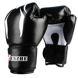 Kids Boxing Gloves Muay Thai Glove Fitness Boxing Mittens Children Kickboxing Punching Training Hand Protector Red Black Blue