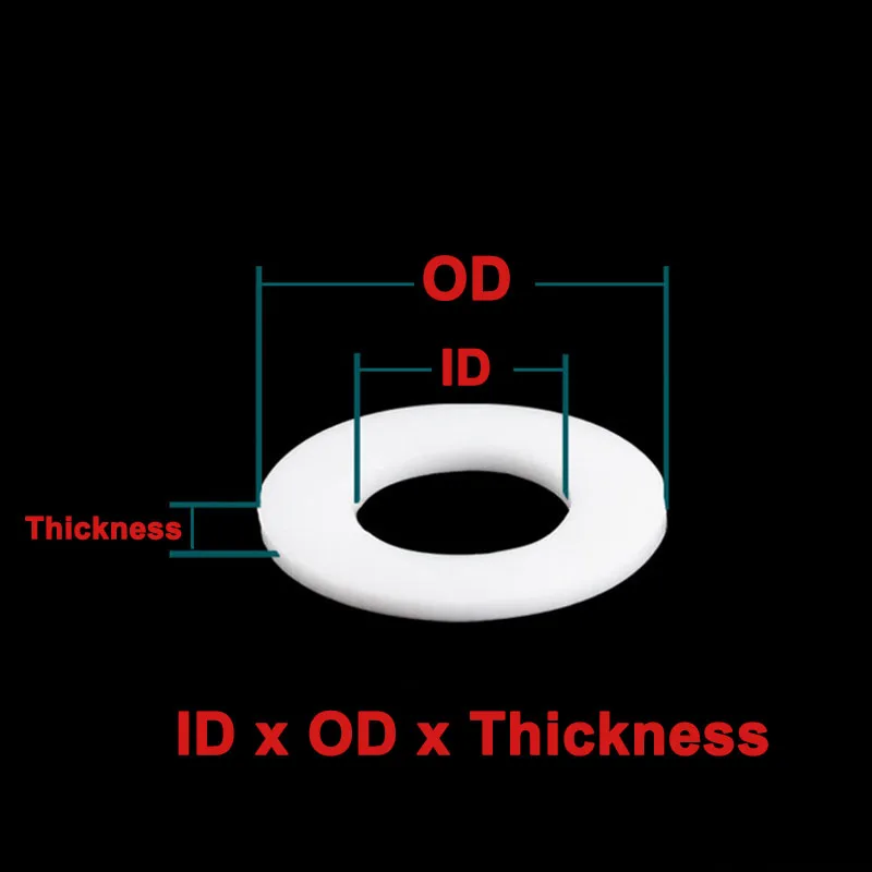 Ptfe Unter leg scheibe Silikon kautschuk Ring Flansch Manometer Wasser rohr verbindung Dichtung Abstand halter