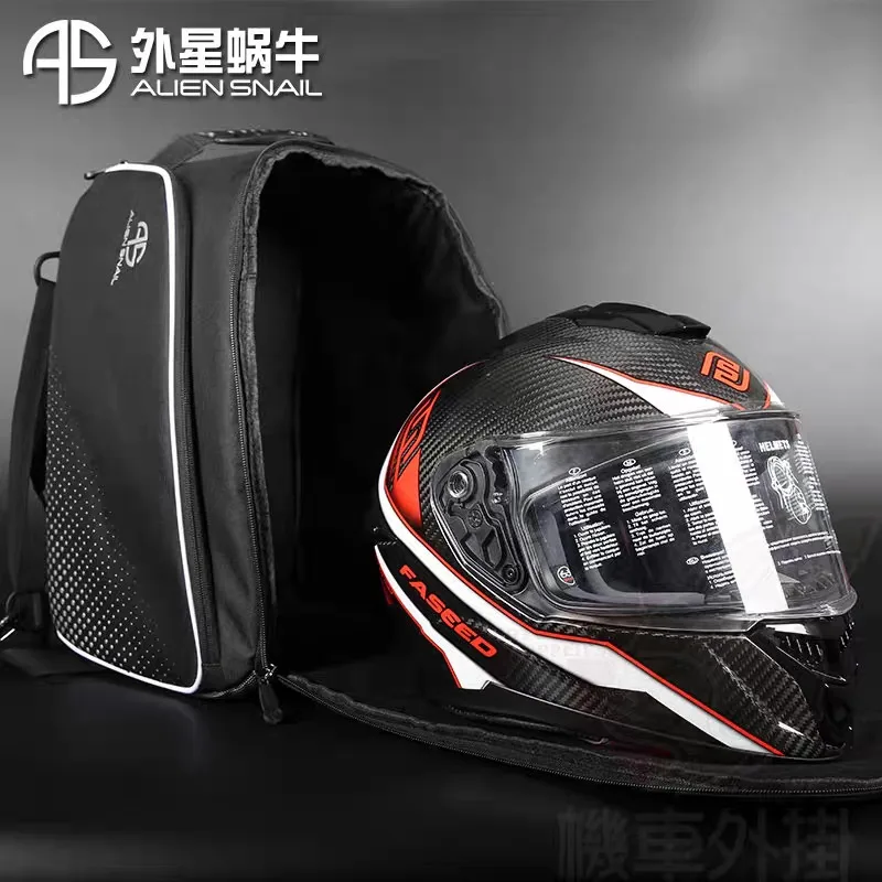 

Alien Snail Motorcycle Helmet Bag Backpack Large Capacity Computer Rider Cycling Motorcycle Travel Sports Travel Backpack