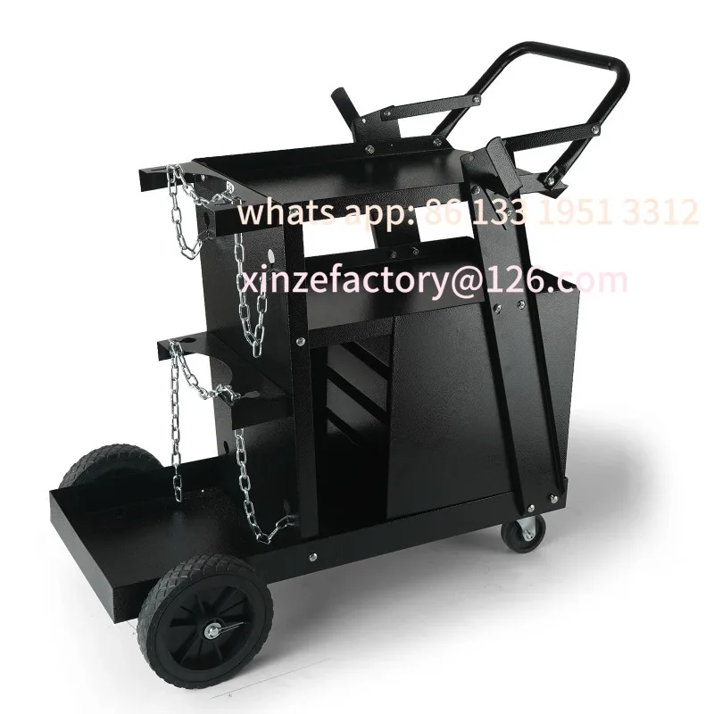 عربة لحام قابلة للتخصيص مع 360 درجة ° عربة لحام دوارة شديدة التحمل لعربة لحام Mig P SucceBuy مكونة من طبقتين و4 أدراج #2