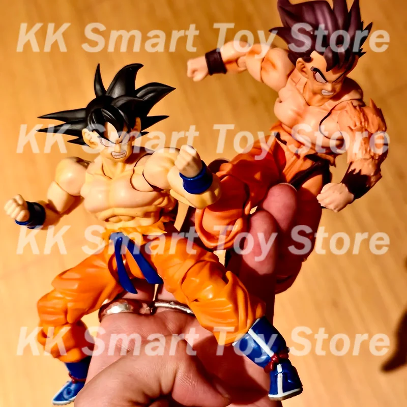 متوفر في المخزون Wow Super Action Studio Son Goku Figure Dragon Ball Z Shf Super Saiyan Son Goku Kaiouken أنيمي ألعاب هدايا شخصيات الحركة