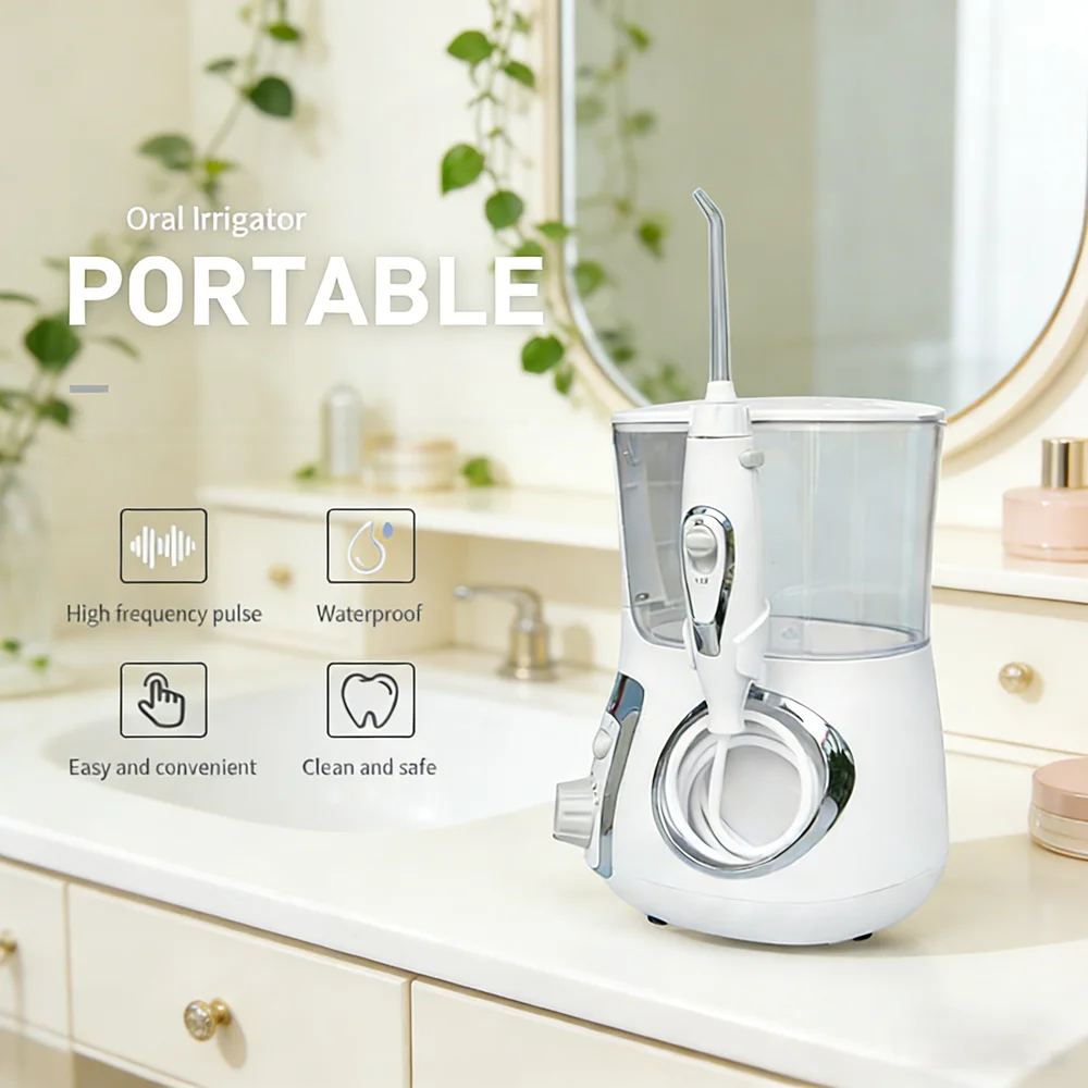 

Электрический ирригатор для полости рта 800 мл, 10 режимов, портативный, профессиональная система для чистки зубов для дома