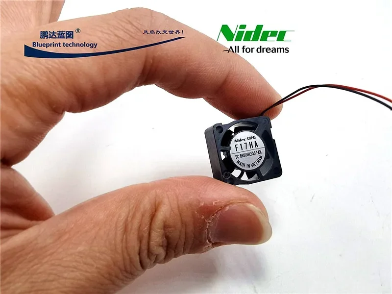 Brand new original NIDEC micro 1708 1.7CM notebook 5V hydraulic bearing silent F17HA cooling fan