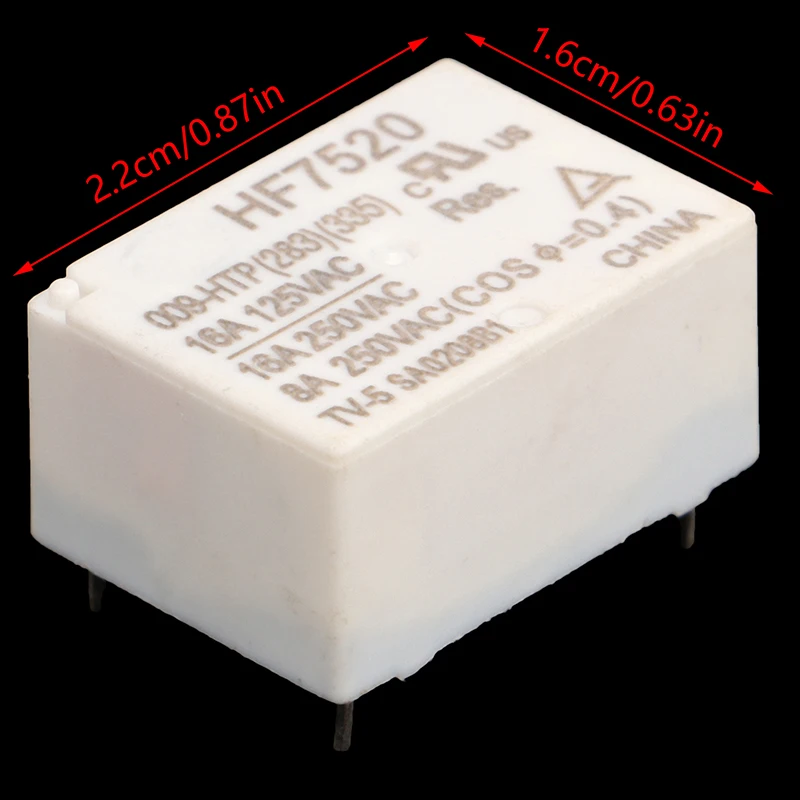 1pc HF7520 / 009-HTP High Load 10A / 16A Normally Open 4-Pin Millet Constant Temperature Electric Heating Kettle Relay