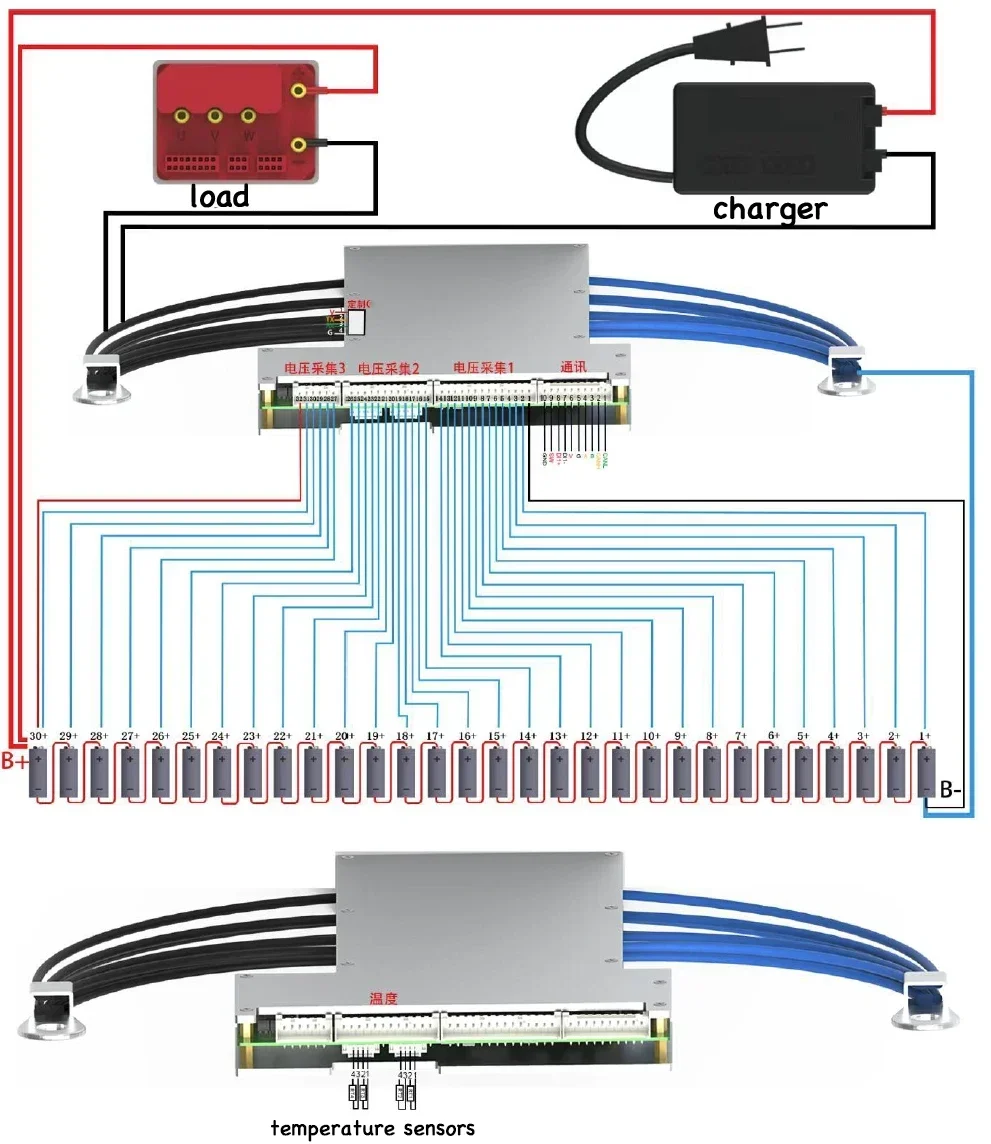 Smart 20S ~ 30S ANT BMS Lifepo4 li-ion LTO Battery Protection Board 1050A 380A 170A Bluetooth APP Phone 24S 26S 28S 84V 96V 126V