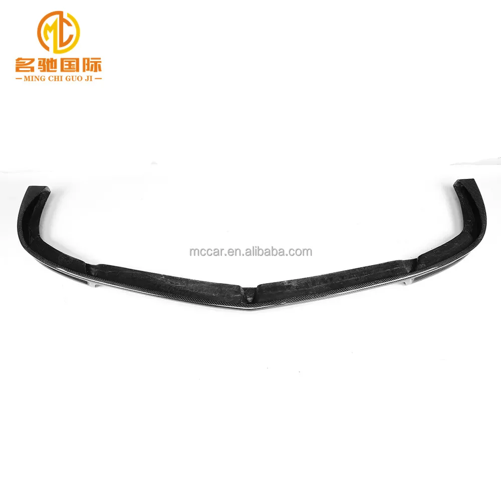 2012 - 2014 Black Carbon Fiber W204 C204 Front Lip Cover For Mercedes-benz C-class W204 C204 Amg C63 Bumper Front Lip