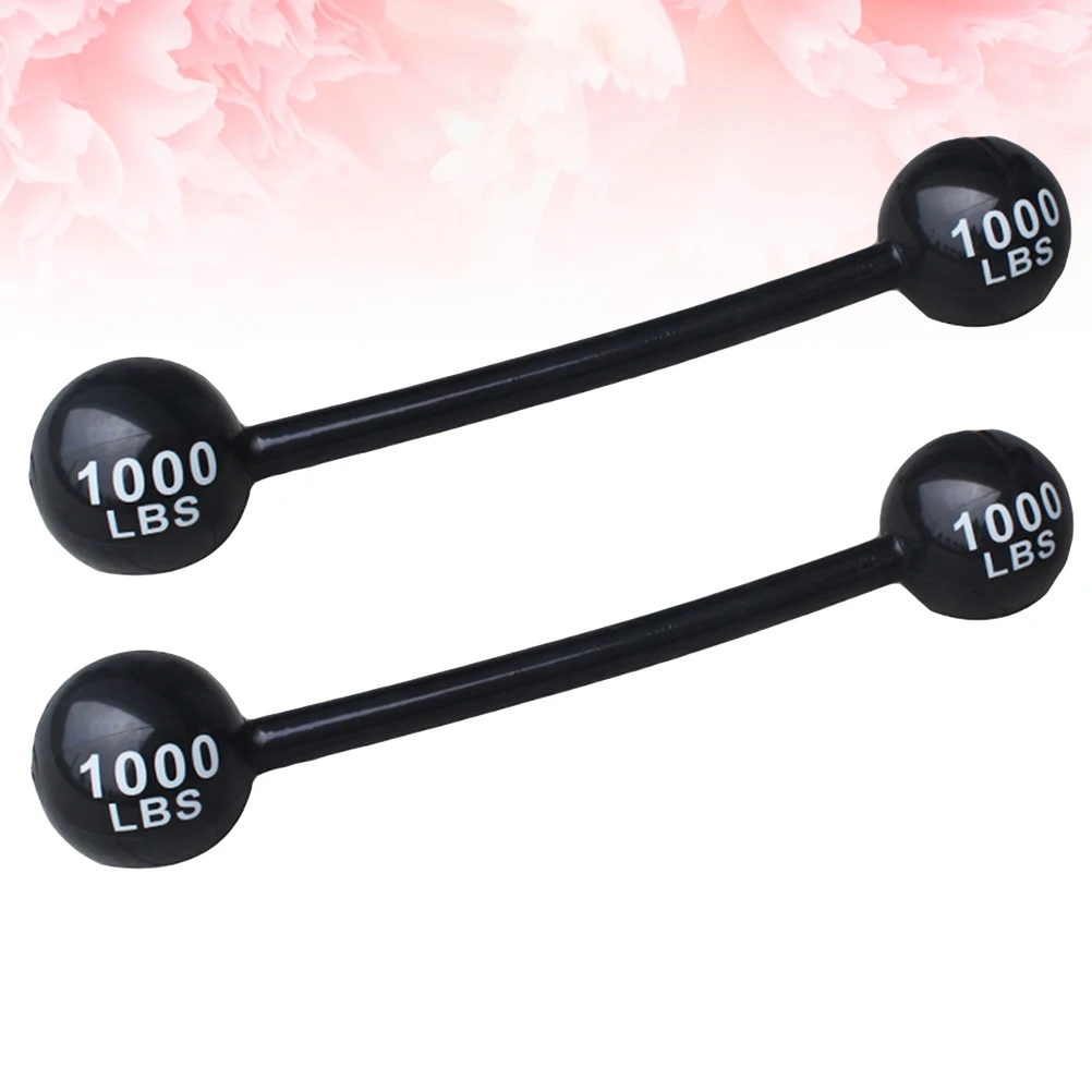 2 Stuks Kinder Barbell Opblaasbare Verdikking PVC Sport Speeltoestel voor Kids Party Carnaval Rollenspel Accessoires Game