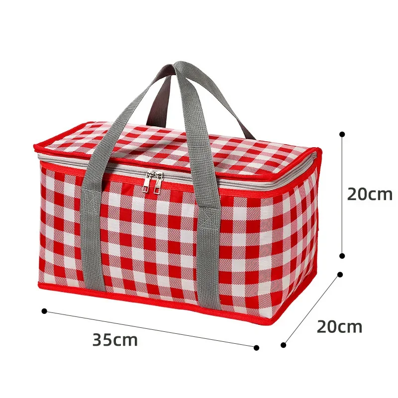 Sac d'isolation thermique Portable de grande capacité, panier de pique-nique en tissu Oxford épais, sacs à main d'extérieur, équipement de Camping de voyage