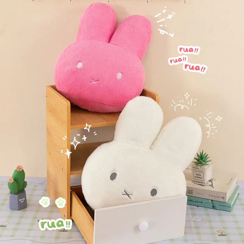 New Kawaii Plush Pillow Cute Miffy Sweet Doll Toy Creative Room Decoration Cartoon Ornament Birthday Christmas Gift