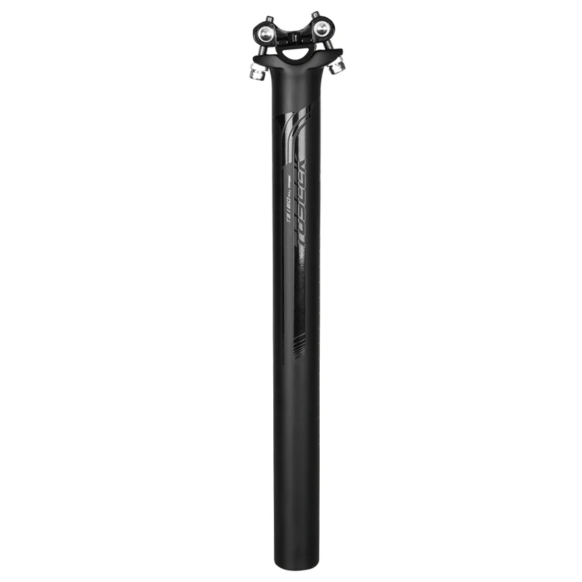 Customized Carbon Fiber Tube+Aluminum Alloy Head Bicycle Seatpost 27.2/30.8/31.6Mm 350/400MM Full Carbon Seat Post
