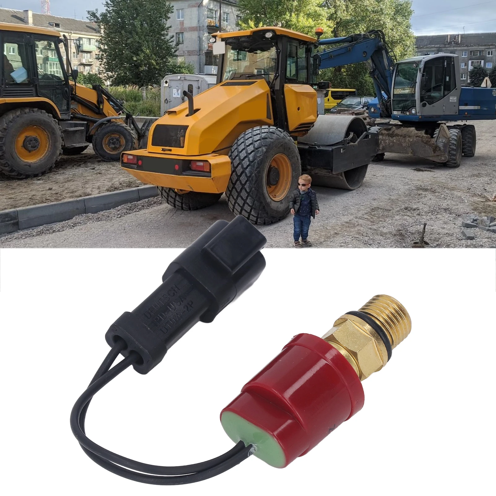 مستشعر الضغط محول زيت المحرك 2 دبوس 332 J0670 لـ 3CX 4CX حفارة محرك الضغط الاستشعار مفتاح الضغط الاستشعار