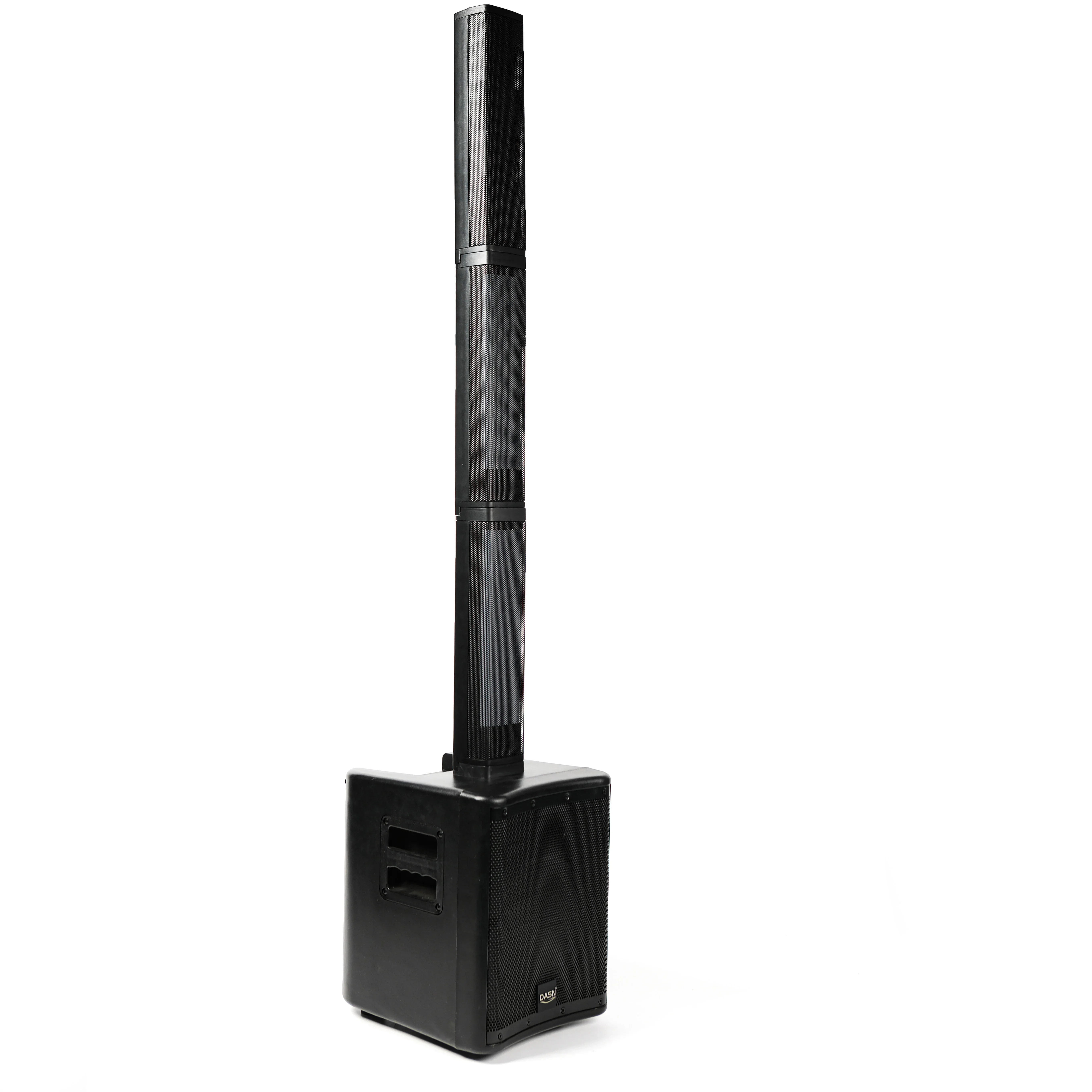 B08GO-LED15 Unique New Modular Design 200W Class-D Powered Speaker PA System Active Column LED Light Battery Speaker
