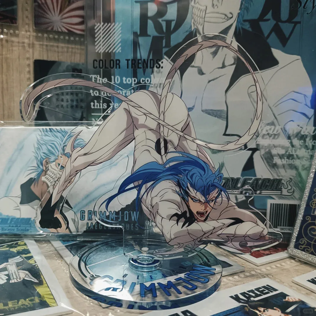 Grimmjow Jaegerjaques Acrylic Stand Death Figure Display Anime Goods Collection Desk Decoration Ornament Accesorios Friend Gift