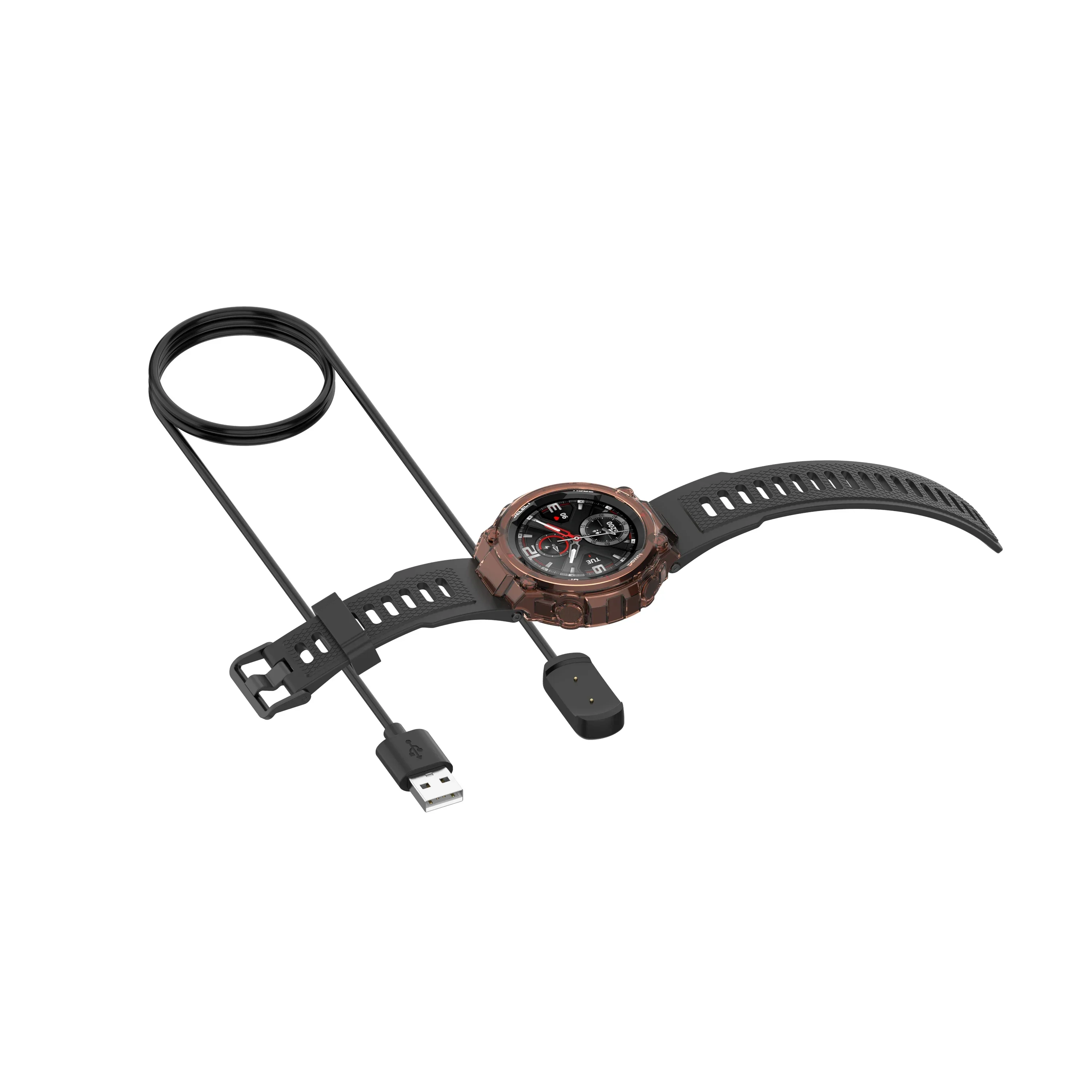 

USB Fast Charging Data Cable Charger For Huami Amazfit T-rex/GTR 42mm/GTR 47mm/GTS Smart Watch Dock Adapter