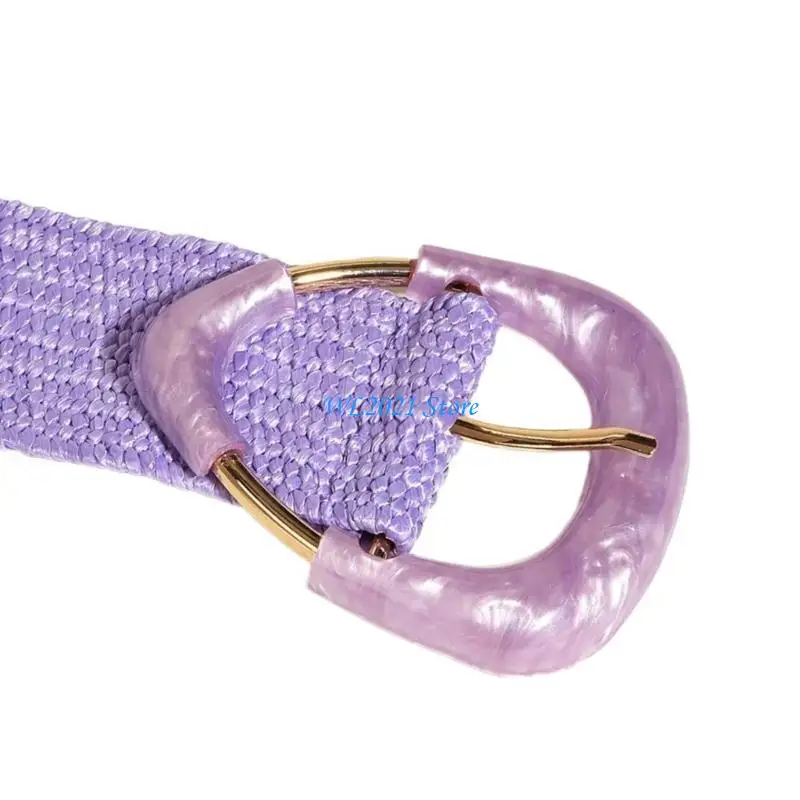 G5GC Rattan, cinto feminino, vestido cintura largo, tecido Bohemians Styles Styles Belt para desgaste casual