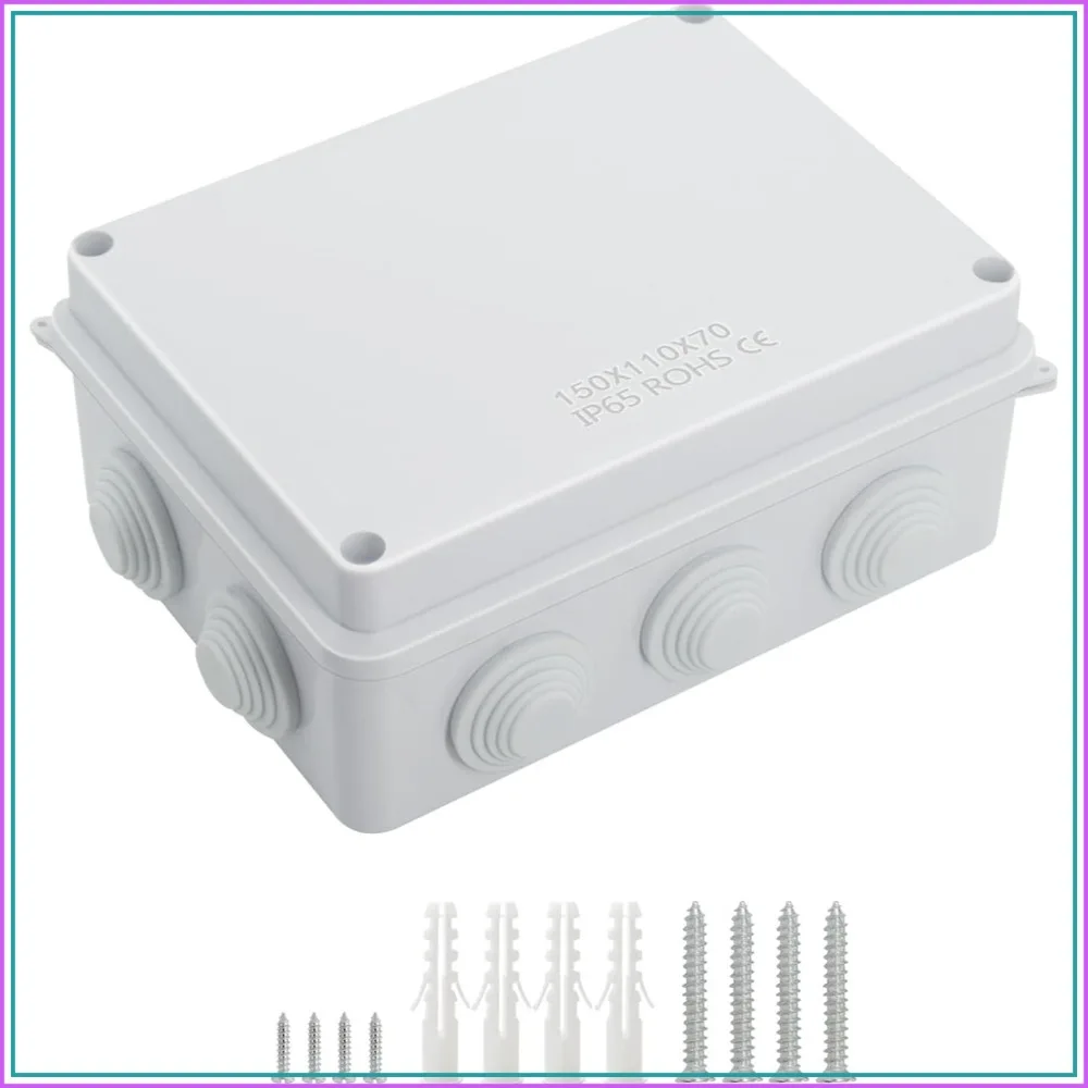 

IP65 Waterproof Junction Box Universal Electrical Project Enclosure 5.9 x 4.3 x 2.8 inch