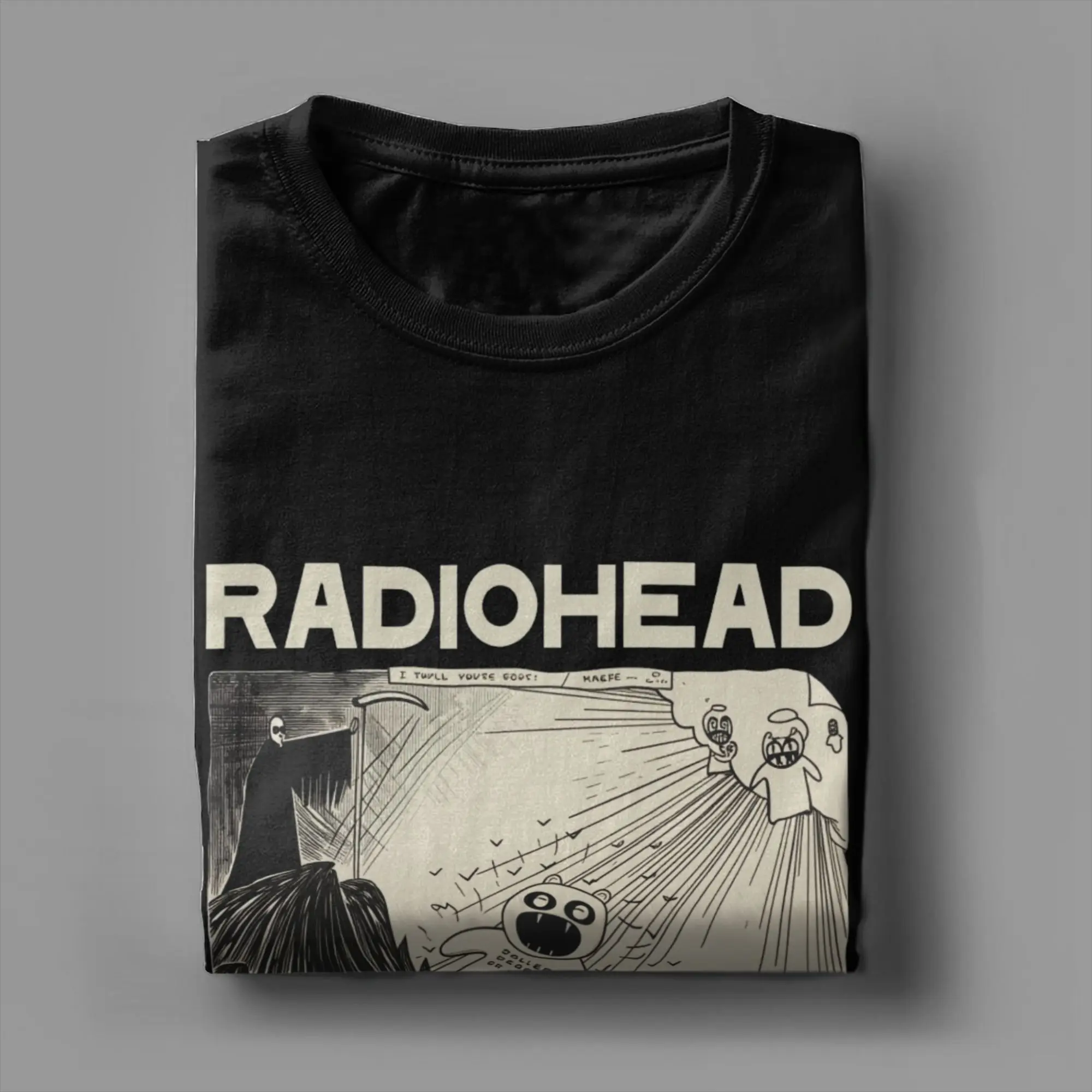 Camiseta para hombre Radiohead Rock Band, impresionantes camisetas de algodón puro, camiseta de manga corta, camisetas con cuello redondo, recién llegadas