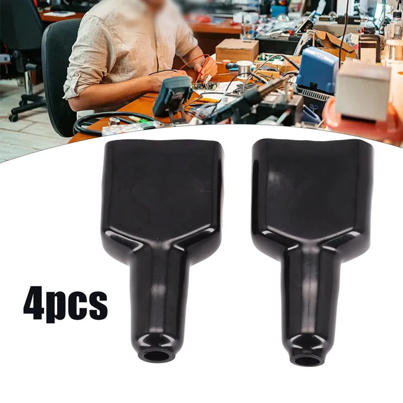 4 PCS Plug Cover Waterproof 50A For Plug Connector Dustproof Cable Jacket Black For Caravan Solar Panel Accessories image 2