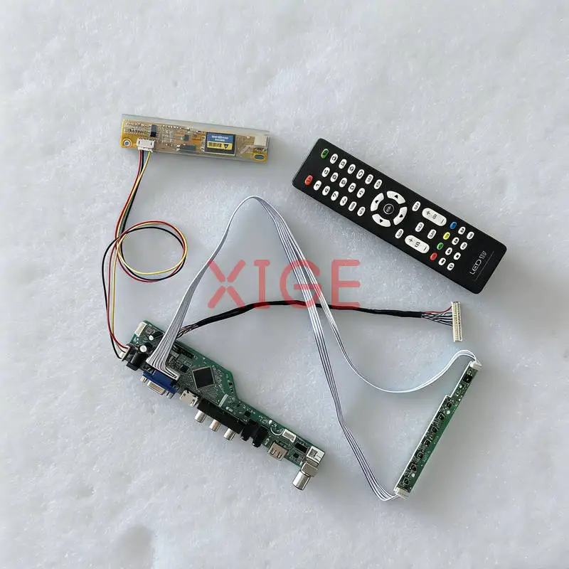

Screen Drive Controller Board Fit QD15TL07 LQ154K1LB LQ154K1LA LTD154EX0 30 Pin LVDS 1280x800 1280*800 1CCFL USB+AV+VGA+HDMI Kit