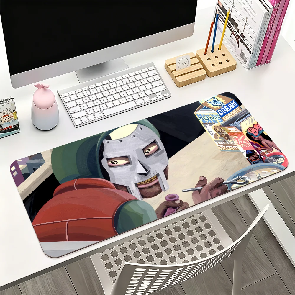 Rapper M-MF D-DOOM Mouse Pad Large Non-Slip Waterproof Mat Stitched Edge Keyboard Pad for Gaming Daily Office