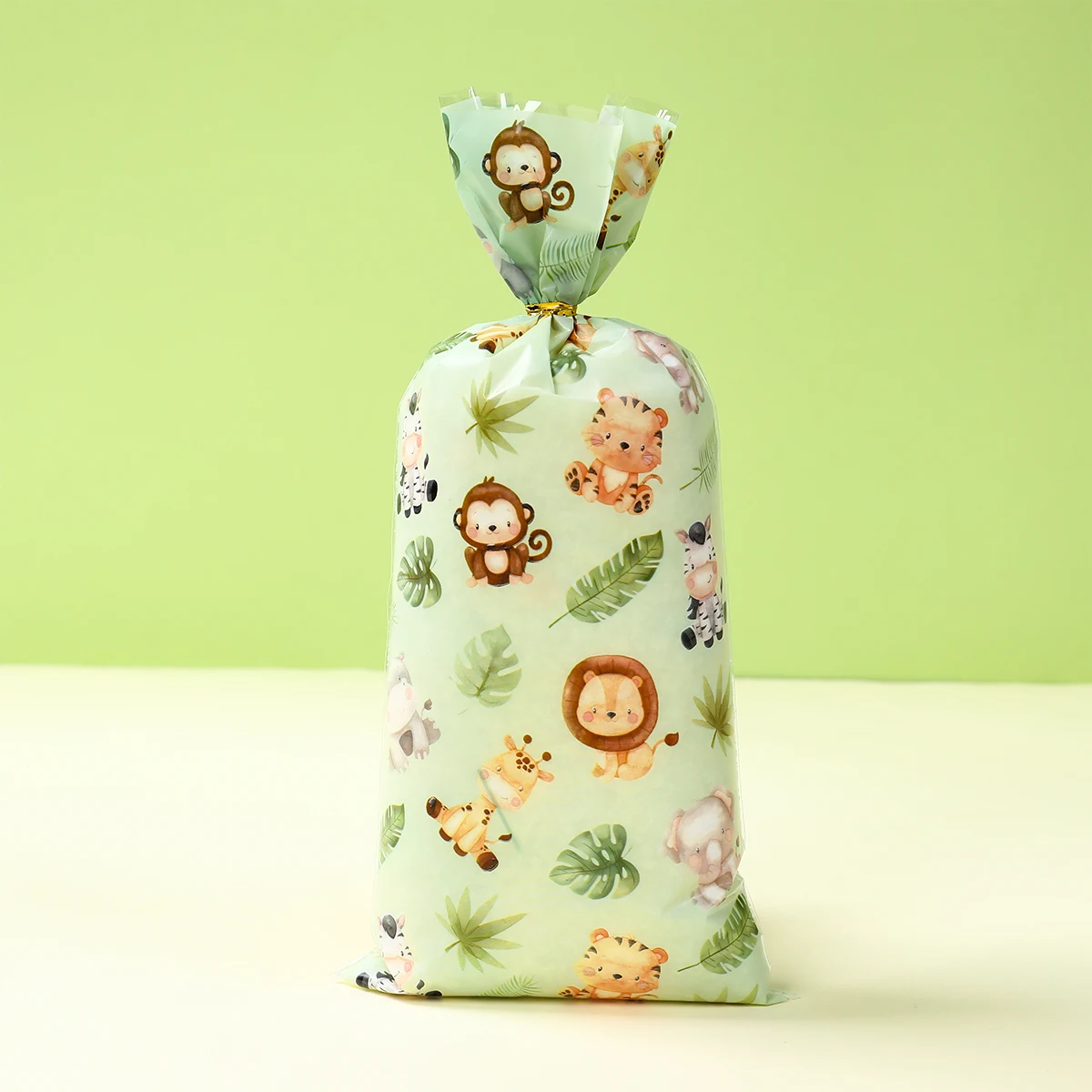 Jungle Animals Candy Bag Jungle Safari 1st Birthday Party Decorations Kids Gift Bag Forest Theme Wild One Baby Shower Supplies