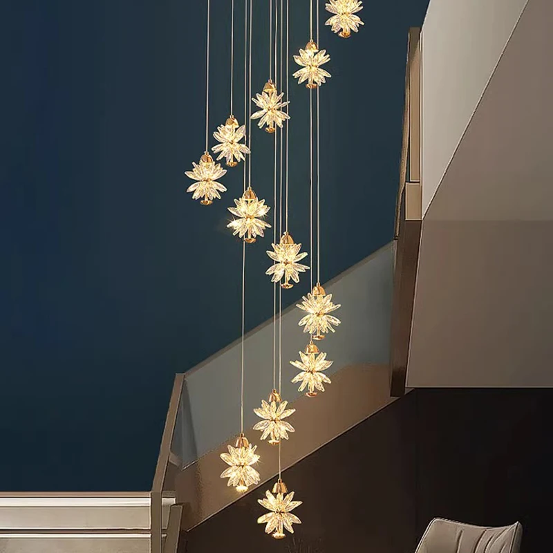 

Modern Stair chandelier Pendant lights indoor lighting Ceiling lamp hanging light led Chandeliers for living room indoor lightin