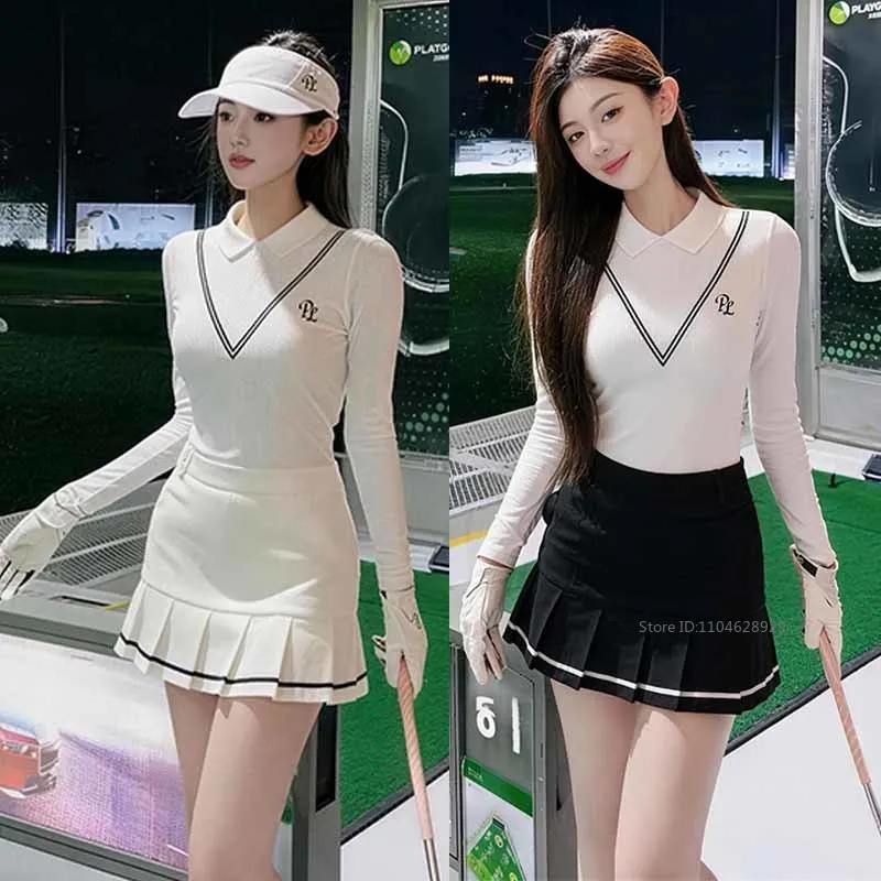 pl-nuova-maglietta-da-golf-a-maniche-lunghe-per-donne-primavera-autunno-traspirante-polo-a-rapida-asciugatura-top-slim-gonne-da-golf-con-pantaloncini-per-signore
