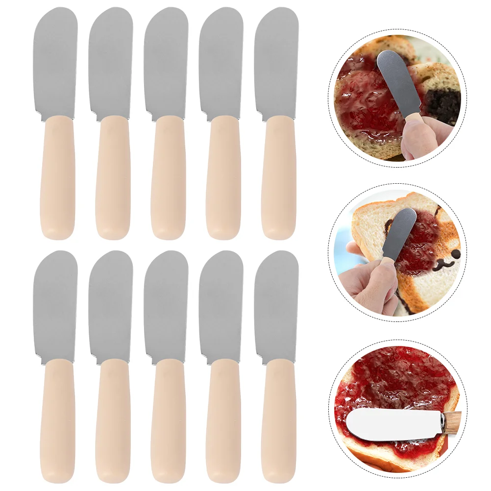 10 Pcs Cream Spatula Butter Spreader Knives Baking Spatulas Household Kitchen Supply Essentials Scrapers