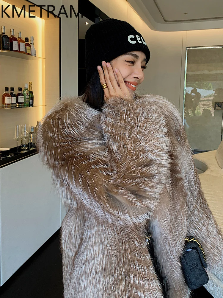 100% manteau de fourrure de renard naturel femmes de haute qualité veste de fourrure véritable en vrac hiver femme vêtements 2025 vestes en fourrure шу onder
