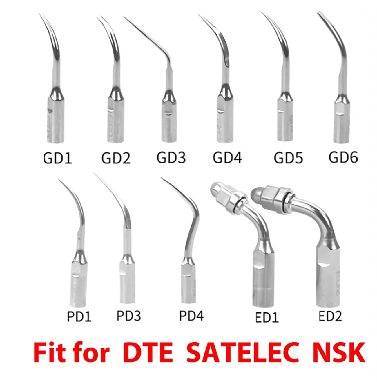 Dental Ultrasonic Scaler Tip Compatible with EMS WOODPECKER DTE – Endo Perio Scaling Endodontic Periodontal Tip Tool