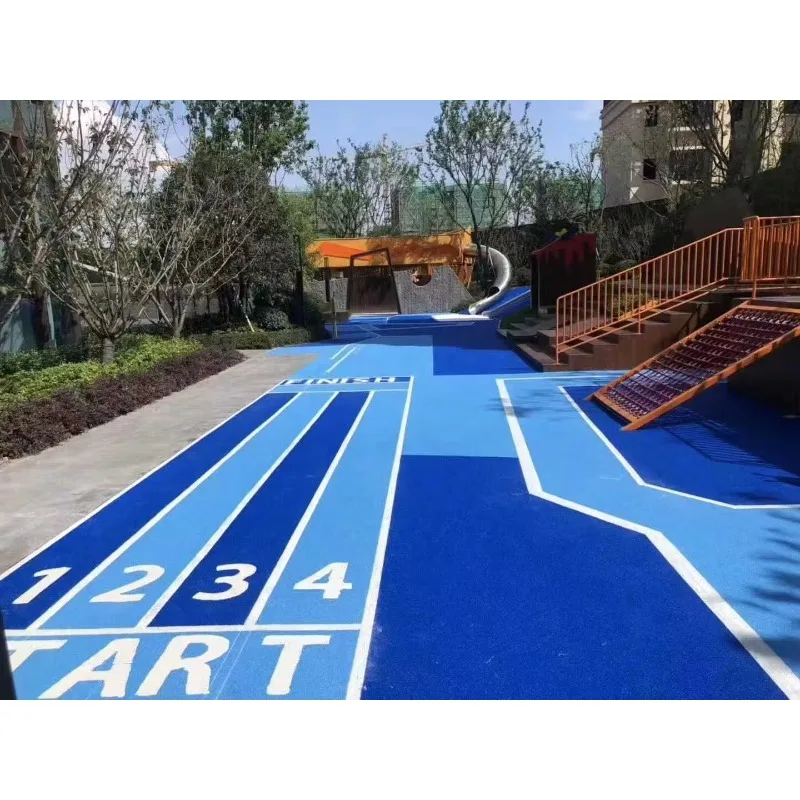 Pista da Corsa Antiscivolo Durevole in Granuli di Gomma EPDM Rossa per Superfici Sportive FN-PA-24061401