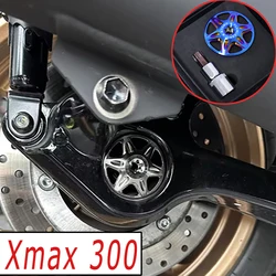 FLAWLESSTI M16x1.5 Pitch Gr5 Titanium Rear Axle Nut Cap For Yamaha Xmax 300 2017-2025