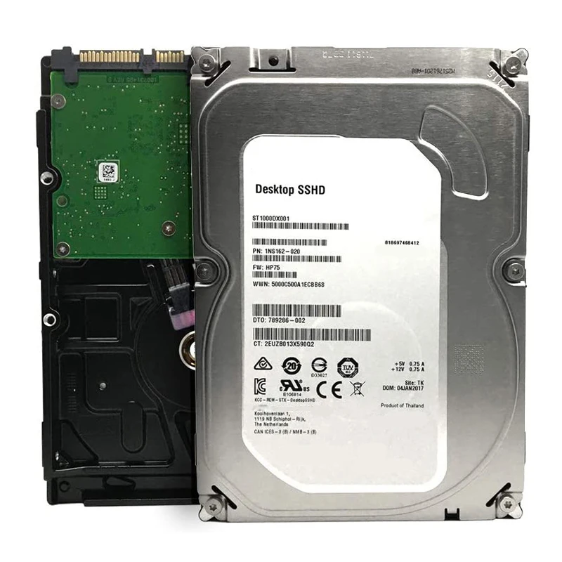 

7200 RPM SATA 6Gb/s 64MB Cache 3.5-Inch 1TB Gaming SSHD Hard Drive ST1000DX001 ST1000DX002